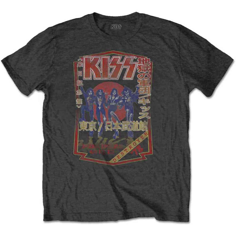 Kiss - Destroyer Tour '78 T-shirt Homme - Gris